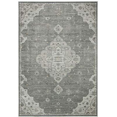 Safavieh Traditionell Teppich für Wohnzimmer, Esszimmer, Schlafzimmer Vintage Collection, Kurzer Flor, Silber und Elfenbein, 160 X 229 cm Safavieh Traditionell Teppich für Wohnzimmer, Esszimmer, Schlafzimmer Vintage Collection, Kurzer Flor, Silber und Elfenbein, 160 X 229 cm