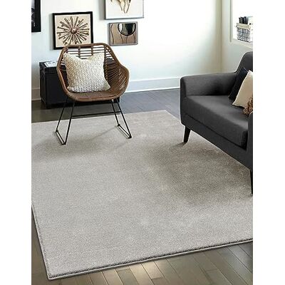 Mias Teppiche Mia's Teppiche Emely Moderner Weicher Kurzflor (17 mm) Wohnzimmer Teppich Silber 120 cm Rund Mias Teppiche Mia's Teppiche Emely Moderner Weicher Kurzflor (17 mm) Wohnzimmer Teppich Silber 120 cm Rund