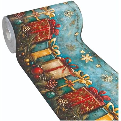Emmevi Teppich für Küche, Weihnachten, PVC, hohe Auflösung, schmutzabweisend, rutschfest, 51 x 160 cm, Dis_G Emmevi Teppich für Küche, Weihnachten, PVC, hohe Auflösung, schmutzabweisend, rutschfest, 51 x 160 cm, Dis_G