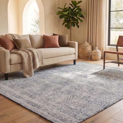 Safavieh Wollteppich - Elfenbein/Holzkohle - 245x305cm Safavieh Wollteppich - Elfenbein/Holzkohle - 245x305cm