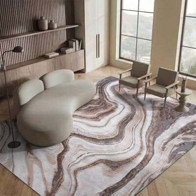 Safavieh Zeitgenössische Teppich für Wohnzimmer, Esszimmer, Schlafzimmer Craft Collection, Kurzer Flor, Gold und Grau, 201 X 274 cm Safavieh Zeitgenössische Teppich für Wohnzimmer, Esszimmer, Schlafzimmer Craft Collection, Kurzer Flor, Gold und Grau, 201 X 274 cm