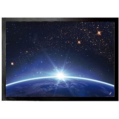 1art1 Der Weltraum Fußmatte Sternenhimmel Über Dem Erdhorizont 70x50 cm Dekomatte, Innenbereich, Design Türmatte 1art1 Der Weltraum Fußmatte Sternenhimmel Über Dem Erdhorizont 70x50 cm Dekomatte, Innenbereich, Design Türmatte