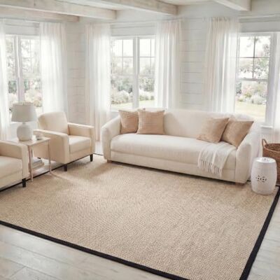 Safavieh Teppich Sisal Schwarz 245 X 305 - Carpet Safavieh Teppich Sisal Schwarz 245 X 305 - Carpet