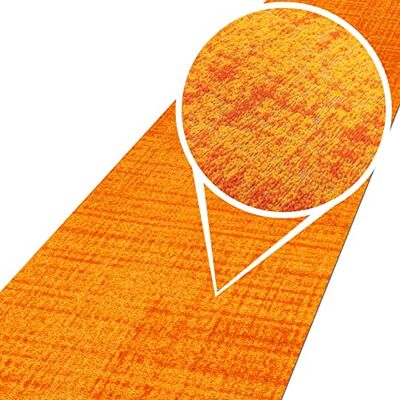 ANRO Teppich Läufer Wohnzimmer Flur Schlafzimmer Küche Küchenläufer Küchenteppich rutschfest Meterware Anton Gelb 67 x 160cm Neuheit ANRO Teppich Läufer Wohnzimmer Flur Schlafzimmer Küche Küchenläufer Küchenteppich rutschfest Meterware Anton Gelb 67 x 160cm Neuheit