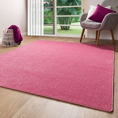Steffensmeier Kurzflor Teppich Ibiza Wohnzimmerteppich Stilvoll Pflegeleicht Jugendteppich Pink, Größe: 280x280 cm Steffensmeier Kurzflor Teppich Ibiza Wohnzimmerteppich Stilvoll Pflegeleicht Jugendteppich Pink, Größe: 280x280 cm