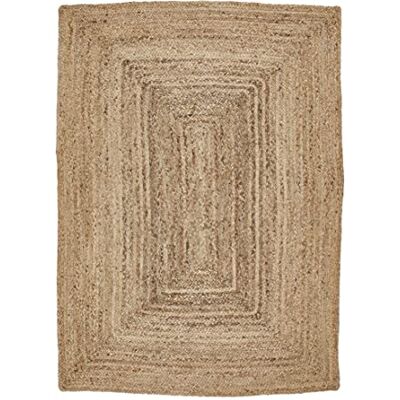 LUXOR LIVING Salo Beigefarbener Jute Handgewebter Flach-Teppich LUXOR LIVING Salo Beigefarbener Jute Handgewebter Flach-Teppich