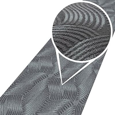 ANRO Teppich Teppichläufer Flur Schlafzimmer Küche Wohnzimmer Küchenläufer Küchenteppich rutschfest Meterware Anton Julianna Grau 50 x 120cm Neuheit ANRO Teppich Teppichläufer Flur Schlafzimmer Küche Wohnzimmer Küchenläufer Küchenteppich rutschfest Meterware Anton Julianna Grau 50 x 120cm Neuheit