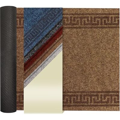Primaflor - Ideen in Textil Primaflor Schmutzfangläufer Olympia 66x200 cm Braun Rollenware Strapazierfähige Schmutzfangmatte mit Gel-Rücken, griechischer Bordüre, Sauber-läufer, Fußmatte zuscheidbar Primaflor - Ideen in Textil Primaflor Schmutzfangläufer Olympia 66x200 cm Braun Rollenware Strapazierfähige Schmutzfangmatte mit Gel-Rücken, griechischer Bordüre, Sauber-läufer, Fußmatte zuscheidbar