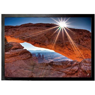 1art1 Schluchten Mittagssonne Über Dem Mesa Arch, Canyonlands National Park, USA Fußmatte Dekomatte Innenbereich Design Türmatte 70x50 cm 1art1 Schluchten Mittagssonne Über Dem Mesa Arch, Canyonlands National Park, USA Fußmatte Dekomatte Innenbereich Design Türmatte 70x50 cm