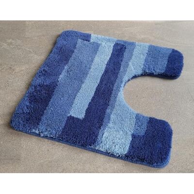 Kleine Wolke Malina Marineblau Badteppich 55x55 cm. Vorleger mit Ausschnitt Kleine Wolke Malina Marineblau Badteppich 55x55 cm. Vorleger mit Ausschnitt