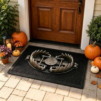 Generic 3D Trap Halloween Türmatte 3D Teppich Optische Illusion Halloween Rug 3D Halloween Teppiche Innen Außen Rutschfeste Grusel-Matte Weiche Fußmatten für Zuhause und Party-Deko Generic 3D Trap Halloween Türmatte 3D Teppich Optische Illusion Halloween Rug 3D Halloween Teppiche Innen Außen Rutschfeste Grusel-Matte Weiche Fußmatten für Zuhause und Party-Deko