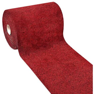 Emmevi Teppichläufer für Eingangsbereich, Teppichboden, einfarbig, für Flur, Gehweg, 50 x 240 cm, Bordeaux Emmevi Teppichläufer für Eingangsbereich, Teppichboden, einfarbig, für Flur, Gehweg, 50 x 240 cm, Bordeaux