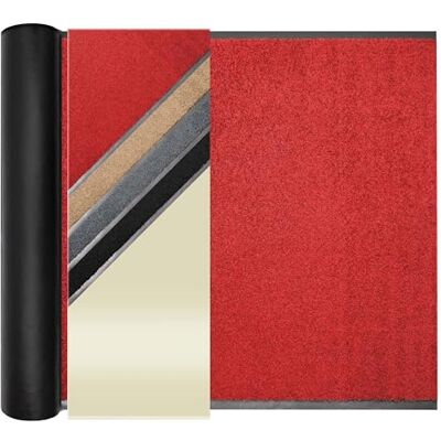 Primaflor - Ideen in Textil Primaflor Schmutzfangläufer Clean 120 x 650 cm Rot Meterware 100 % Polyamid, 9 mm Gesamthöhe, rutschhemmender Vinyl-Rücken, zuschneidbar für Eingang, Flur und Eingang, Fußmatte Primaflor - Ideen in Textil Primaflor Schmutzfangläufer Clean 120 x 650 cm Rot Meterware 100 % Polyamid, 9 mm Gesamthöhe, rutschhemmender Vinyl-Rücken, zuschneidbar für Eingang, Flur und Eingang, Fußmatte