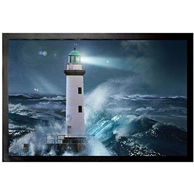 1art1 Leuchttürme Leuchtturm Bei Sturm Im Mondlicht Fußmatte Dekomatte Innenbereich Design Türmatte 60x40 cm 1art1 Leuchttürme Leuchtturm Bei Sturm Im Mondlicht Fußmatte Dekomatte Innenbereich Design Türmatte 60x40 cm