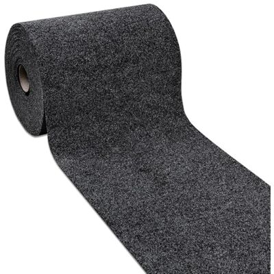 Emmevi Teppichläufer für Eingangsbereich, Teppichboden, einfarbig, für Flur, Gehweg, 50 x 400 cm, Anthrazit Emmevi Teppichläufer für Eingangsbereich, Teppichboden, einfarbig, für Flur, Gehweg, 50 x 400 cm, Anthrazit