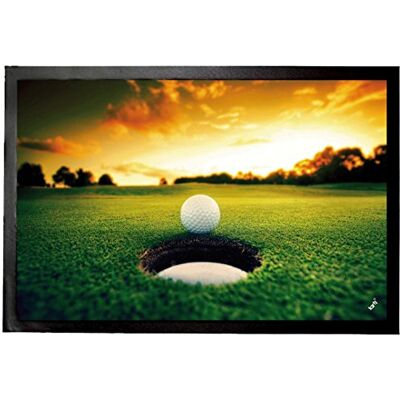 1art1 Golf Golfball An Der Loch-Kante Fußmatte Dekomatte Innenbereich Design Türmatte 60x40 cm 1art1 Golf Golfball An Der Loch-Kante Fußmatte Dekomatte Innenbereich Design Türmatte 60x40 cm