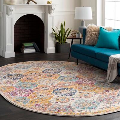 Livabliss Sicily Vintage groß Wohnzimmer 200x275 cm, Esszimmer, Schlafzimmer, Orientalischer e Boho Style Carpet Living Room, Bunter Muster, Senfgelb, Orange, Weinrot, Blau Livabliss Sicily Vintage groß Wohnzimmer 200x275 cm, Esszimmer, Schlafzimmer, Orientalischer e Boho Style Carpet Living Room, Bunter Muster, Senfgelb, Orange, Weinrot, Blau