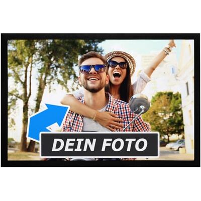 MoonWorks ® personalisierte Fußmatte mit Foto selbst gestalten, rutschfest & waschbar Weiss 60x40cm MoonWorks ® personalisierte Fußmatte mit Foto selbst gestalten, rutschfest & waschbar Weiss 60x40cm