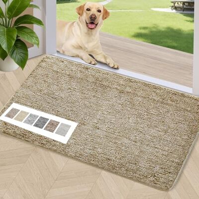 REFETONE Fußmatte Innen, Schmutzfangmatte Waschbar 60x90, Fussmatte Gummi rutschfest, Fußabtreter Super Saugfähig für Haustür, Flur, Eingang, Küche, Schlafzimmer REFETONE Fußmatte Innen, Schmutzfangmatte Waschbar 60x90, Fussmatte Gummi rutschfest, Fußabtreter Super Saugfähig für Haustür, Flur, Eingang, Küche, Schlafzimmer