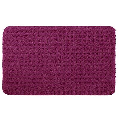 PANA ® Flauschiger Badvorleger (50 x 80 cm) • Badezimmerteppich aus weichen Mikrofasern • Rutschfester & waschbarer Badteppich • Badematte • Duschvorleger • Farbe: Beere PANA ® Flauschiger Badvorleger (50 x 80 cm) • Badezimmerteppich aus weichen Mikrofasern • Rutschfester & waschbarer Badteppich • Badematte • Duschvorleger • Farbe: Beere