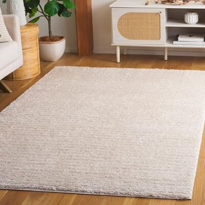 SAFAVIEH Zottelig Teppich für Wohnzimmer, Esszimmer, Schlafzimmer Tahoe Shag Collection, Hoher Flor, Creme, 122 X 183 cm SAFAVIEH Zottelig Teppich für Wohnzimmer, Esszimmer, Schlafzimmer Tahoe Shag Collection, Hoher Flor, Creme, 122 X 183 cm