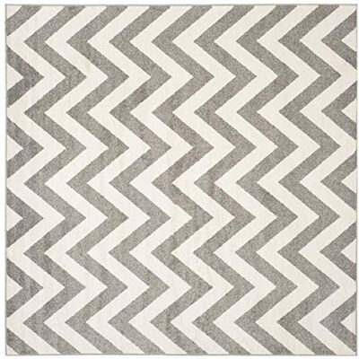 La Victoria - Rug Dunkelgrau & Beige 213x213 La Victoria - Rug Dunkelgrau & Beige 213x213
