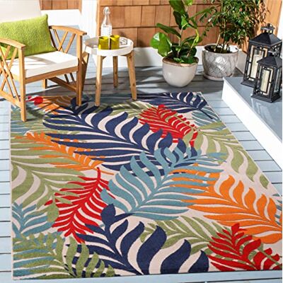 SANAT Floral Outdoor Teppich - Wasserfest, 6mm Flor SANAT Floral Outdoor Teppich - Wasserfest, 6mm Flor