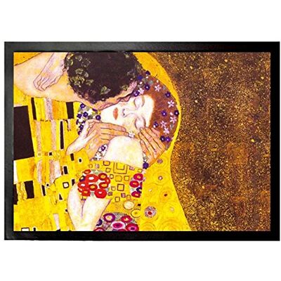 1art1 Gustav Klimt Der Kuss, 1908 Fußmatte Dekomatte Innenbereich Design Türmatte 70x50 cm 1art1 Gustav Klimt Der Kuss, 1908 Fußmatte Dekomatte Innenbereich Design Türmatte 70x50 cm