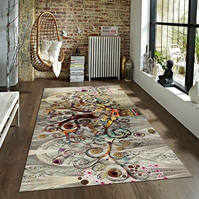 ART Gustav Klimt Kunstwerk Bereich Teppich Kleiner Eingangsteppich Der Baum des Lebens Abwaschbarer Bodenteppich für den Inneneingang Küche Badezimmer 70x120cm ART Gustav Klimt Kunstwerk Bereich Teppich Kleiner Eingangsteppich Der Baum des Lebens Abwaschbarer Bodenteppich für den Inneneingang Küche Badezimmer 70x120cm