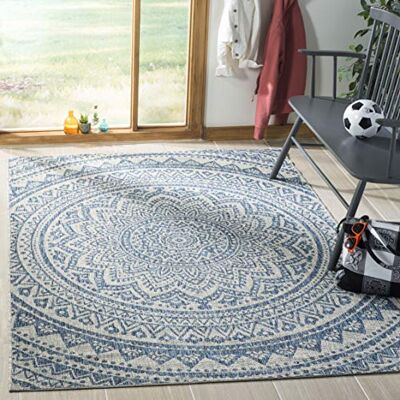Safavieh - Courtyard Collection - Hellgrau - 79x152 cm - Rug Safavieh - Courtyard Collection - Hellgrau - 79x152 cm - Rug