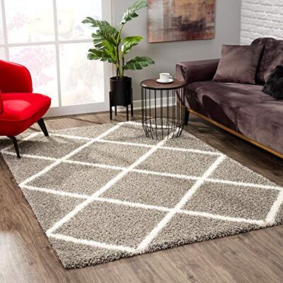 SANAT Madrid - 200x290cm Hellgrauer Langflor-Teppich SANAT Madrid - 200x290cm Hellgrauer Langflor-Teppich