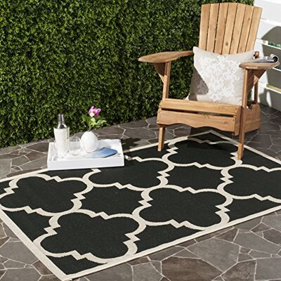 Safavieh - Courtyard - Schwarz/Beige - 80x150cm - Rug Safavieh - Courtyard - Schwarz/Beige - 80x150cm - Rug