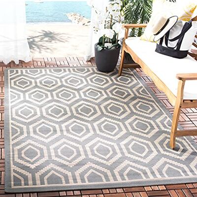 Safavieh - Courtyard Collection - Anthrazit - Beige - Teppich Safavieh - Courtyard Collection - Anthrazit - Beige - Teppich