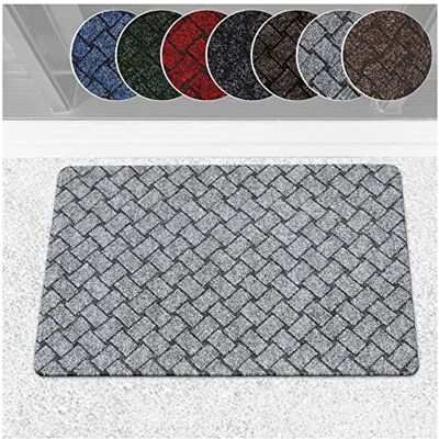 ANRO Schmutzfangteppich Matte Teppich Läufer Flurläufer Bodenbelag Schmutzfangläufer Sauberlaufmatte Fußmatte Melbourne Grau 60x90cm ANRO Schmutzfangteppich Matte Teppich Läufer Flurläufer Bodenbelag Schmutzfangläufer Sauberlaufmatte Fußmatte Melbourne Grau 60x90cm