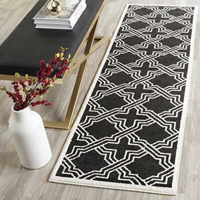Safavieh AMT413G - 62 x 240 cm - Anthrazit / Elfenbein - Rug Safavieh AMT413G - 62 x 240 cm - Anthrazit / Elfenbein - Rug