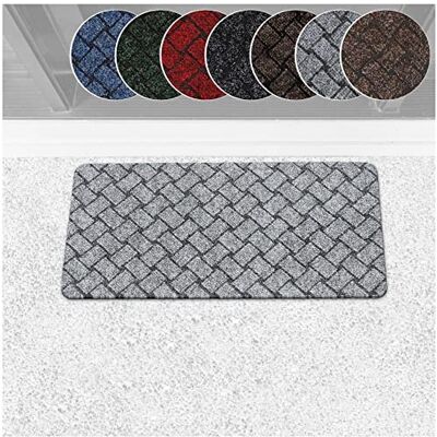 ANRO Schmutzfangteppich Matte Teppich Läufer Flurläufer Bodenbelag Schmutzfangläufer Sauberlaufmatte Fußmatte Melbourne Grau 40x80cm ANRO Schmutzfangteppich Matte Teppich Läufer Flurläufer Bodenbelag Schmutzfangläufer Sauberlaufmatte Fußmatte Melbourne Grau 40x80cm