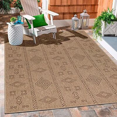 Carpetsale24 In & Outdoor Läufer Teppich 80x250 cm – Schmaler Wetterfester Teppich in Natur Jute-Optik – Ideal als Küchenläufer, Flurteppich oder Balkonteppich Carpetsale24 In & Outdoor Läufer Teppich 80x250 cm – Schmaler Wetterfester Teppich in Natur Jute-Optik – Ideal als Küchenläufer, Flurteppich oder Balkonteppich