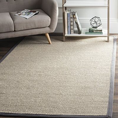 Safavieh - Sisalteppich - Dunkelgrau - 120x120 cm - Rug Safavieh - Sisalteppich - Dunkelgrau - 120x120 cm - Rug