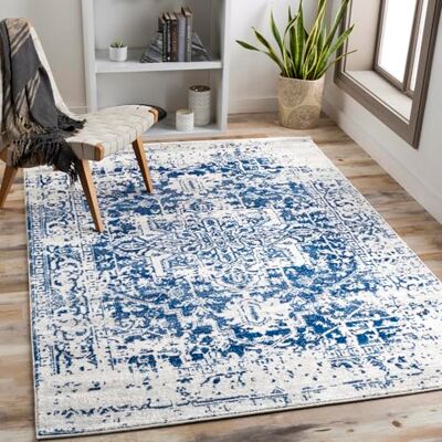 Livabliss Syracusa Vintage groß Wohnzimmer 120x170 cm, Esszimmer, Schlafzimmer, Orientalischer e Boho Style Carpet Living Room, Bunter Muster, Blau und Beige Livabliss Syracusa Vintage groß Wohnzimmer 120x170 cm, Esszimmer, Schlafzimmer, Orientalischer e Boho Style Carpet Living Room, Bunter Muster, Blau und Beige
