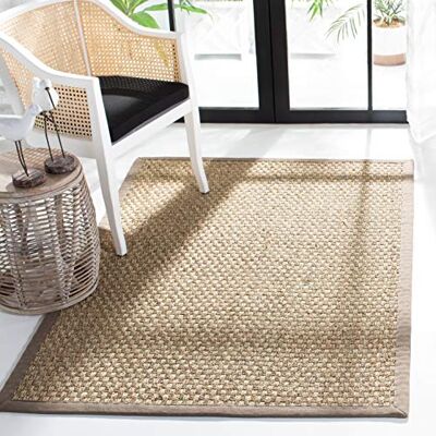Safavieh Seegras Marineblau/Grau 90 x 90cm Teppich Safavieh Seegras Marineblau/Grau 90 x 90cm Teppich