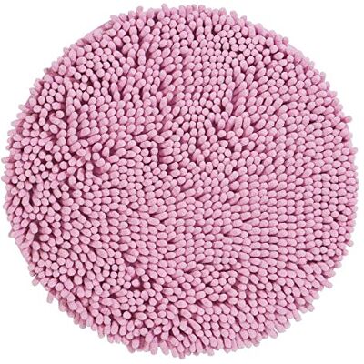 PANA ® Runde Mikrofaser Chenille Badematte Ø 56 cm Farbe: Rosa Kuschelig weicher runder Badvorleger Maschinenwäsche bei 30° Antirutsch-Latex-Unterseite Trocknergeeignet PANA ® Runde Mikrofaser Chenille Badematte Ø 56 cm Farbe: Rosa Kuschelig weicher runder Badvorleger Maschinenwäsche bei 30° Antirutsch-Latex-Unterseite Trocknergeeignet