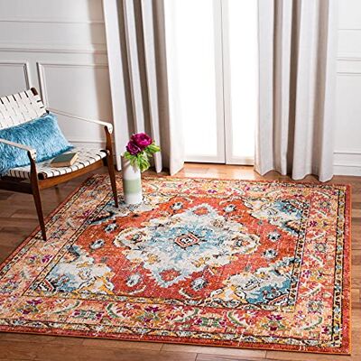 Safavieh Orange/Hellblau 200x200cm Teppich Safavieh Orange/Hellblau 200x200cm Teppich