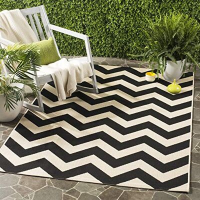Safavieh - Courtyard - Schwarz/Beige - 160x230cm - Rug Safavieh - Courtyard - Schwarz/Beige - 160x230cm - Rug
