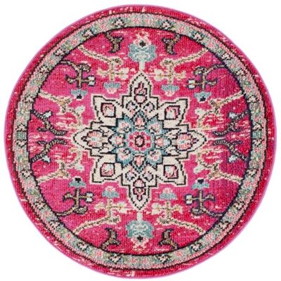 Safavieh - Madison Rug - Fuchsie/Blau - 120x120cm Safavieh - Madison Rug - Fuchsie/Blau - 120x120cm