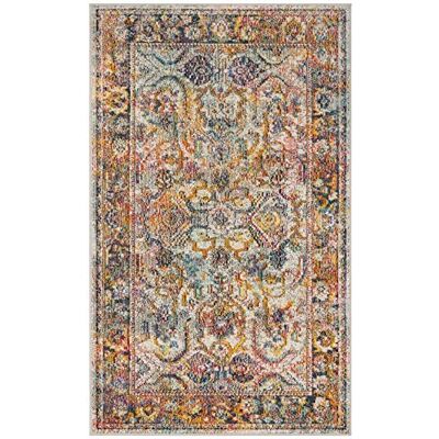 Safavieh - Crystal Rug - Blau-Orange - 90x150 cm - Rug Safavieh - Crystal Rug - Blau-Orange - 90x150 cm - Rug