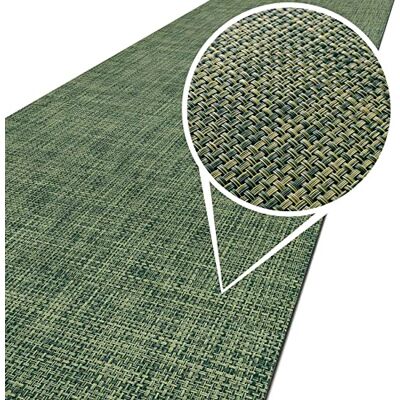ANRO Läufer In-/Outdoor Teppich wasserfest Balkon Teppich auch für Balkon und Terasse Flur Bodenmatte wetterfest Grün Abwaschbar 100 x 50cm ANRO Läufer In-/Outdoor Teppich wasserfest Balkon Teppich auch für Balkon und Terasse Flur Bodenmatte wetterfest Grün Abwaschbar 100 x 50cm