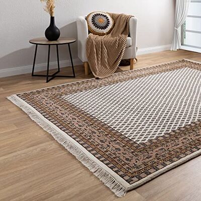 Steffensmeier Orientteppich Mir fein Beste Schurwolle Orientalisch Beige, Handgeknüpft, Größe: 140x200 cm Steffensmeier Orientteppich Mir fein Beste Schurwolle Orientalisch Beige, Handgeknüpft, Größe: 140x200 cm