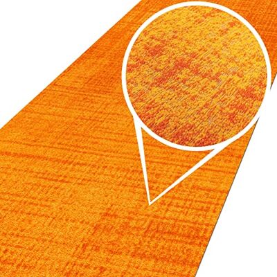 ANRO Teppich Läufer Wohnzimmer Flur Schlafzimmer Küche Küchenläufer Küchenteppich rutschfest Meterware Anton Gelb 100 x 300cm Neuheit ANRO Teppich Läufer Wohnzimmer Flur Schlafzimmer Küche Küchenläufer Küchenteppich rutschfest Meterware Anton Gelb 100 x 300cm Neuheit