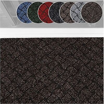 ANRO Schmutzfangteppich Matte Teppich Läufer Flurläufer Bodenbelag Schmutzfangläufer Sauberlaufmatte Fußmatte Melbourne Dunkelbraun 80x120cm ANRO Schmutzfangteppich Matte Teppich Läufer Flurläufer Bodenbelag Schmutzfangläufer Sauberlaufmatte Fußmatte Melbourne Dunkelbraun 80x120cm