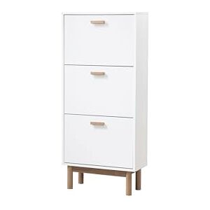 Dorel Home Furnishings Melanie Schuhkommode mit 3 Klappen in Eiche-Optik Dorel Home Furnishings Melanie Schuhkommode mit 3 Klappen in Eiche-Optik